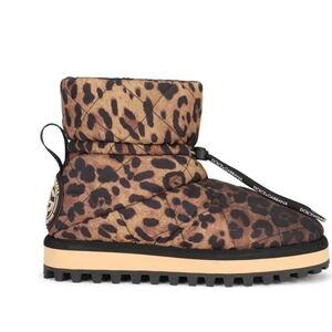 Dolce & Gabbana Brown and Black Winter Rain Boots